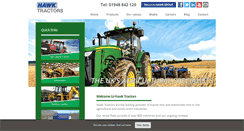 Desktop Screenshot of hawk-tractors.co.uk